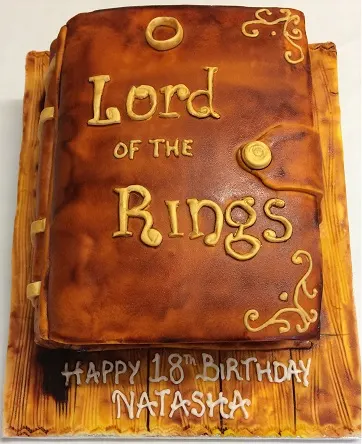 Frodo's Lord of the Rings book cake