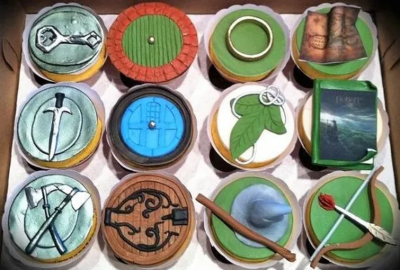 The Hobbit movies themed cupcake set