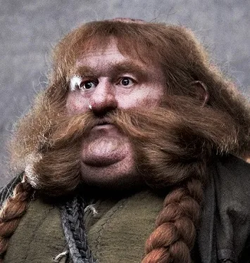 Bombur, fat dwarf from the Hobbit