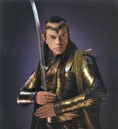 Elrond elf, lord of Rivendell in The Hobbit and The Lord of the Rings