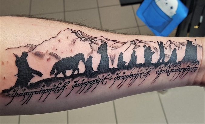 Fellowship of the Ring tattoo