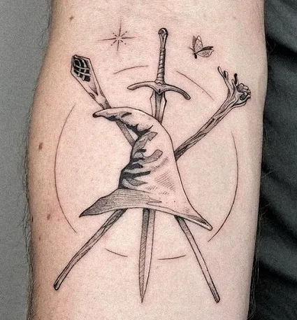 Gandalf symbolism tattoo