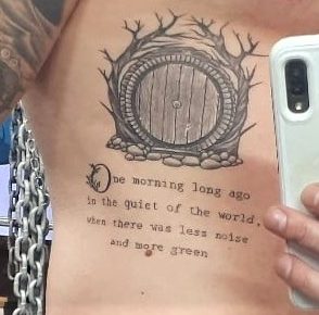 The Lord of the Rings quote tattoo