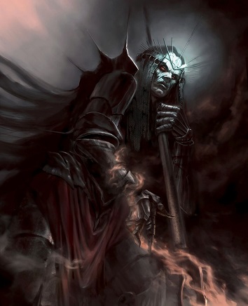 Melkor. AKA Morgoth, the original dark lord in Arda and the Silmarillion
