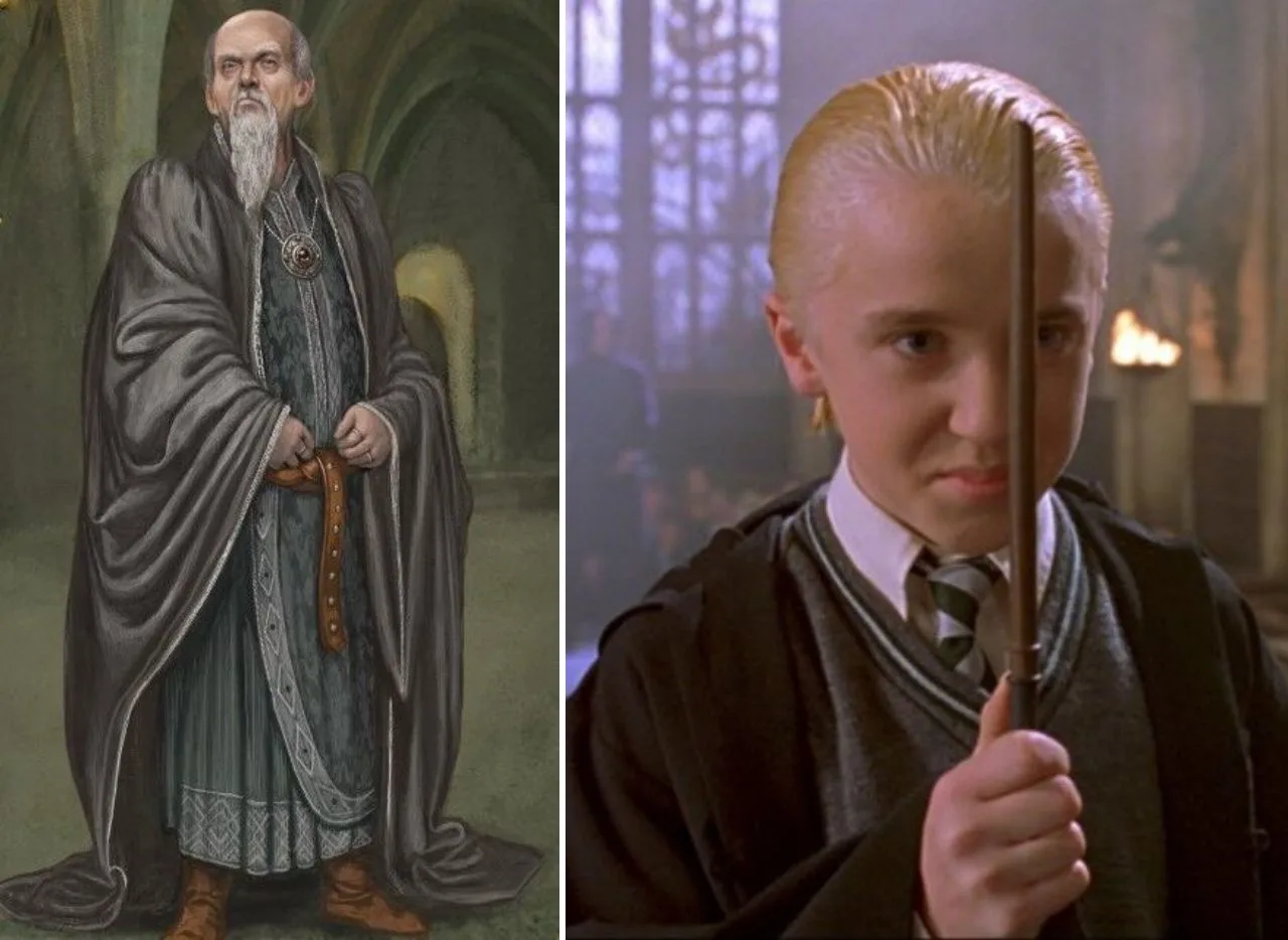Most Famous Slytherin Characters in Harry Potter - Salazar Slytherin and Draco Malfoy