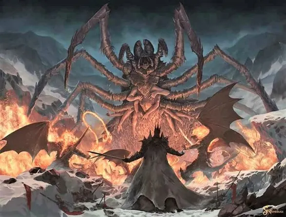 Ungoliant, Balrogs and Morgoth