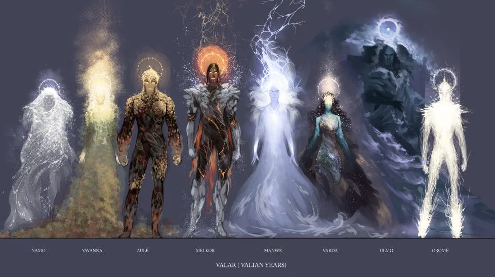 Valar of Middle Earth and The Lord of the Rings