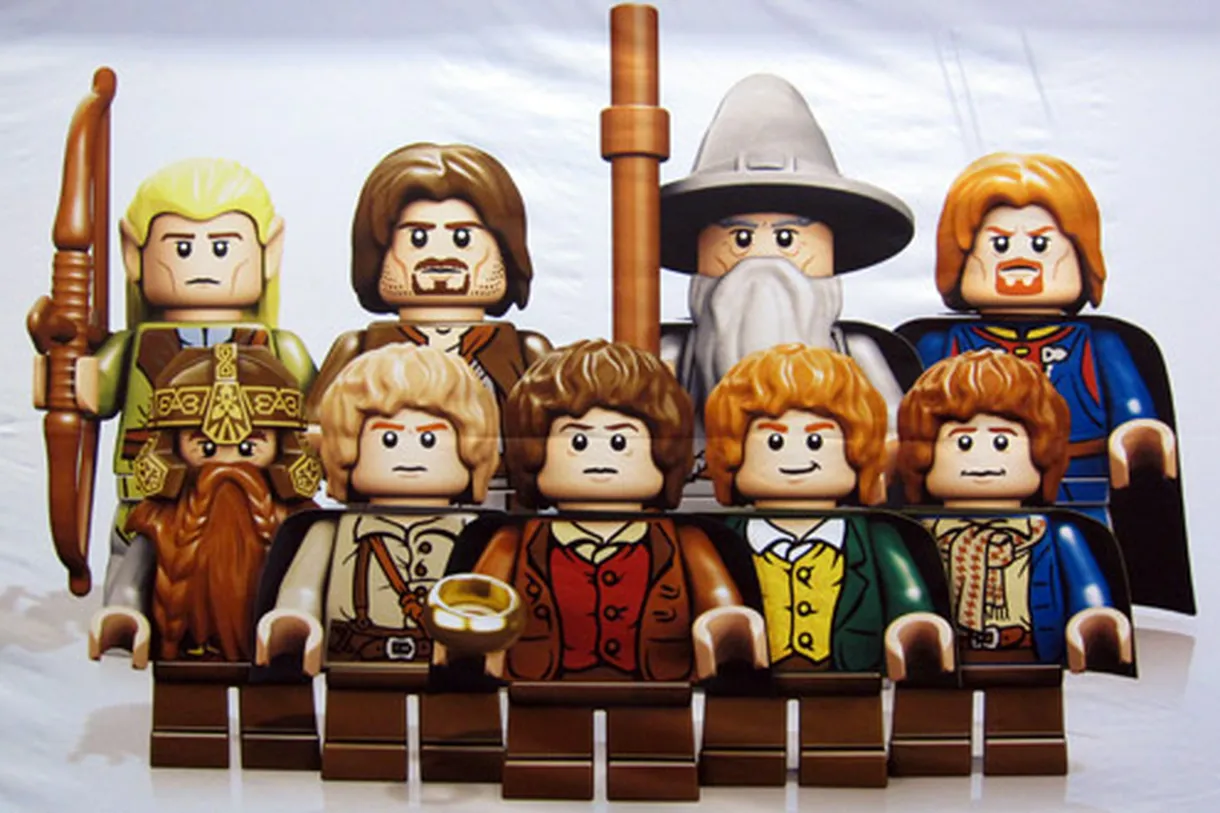 Aragorn Boromir Lord of the Rings lot006 Gandalf 4x Lego Hair Frodo Baggins 