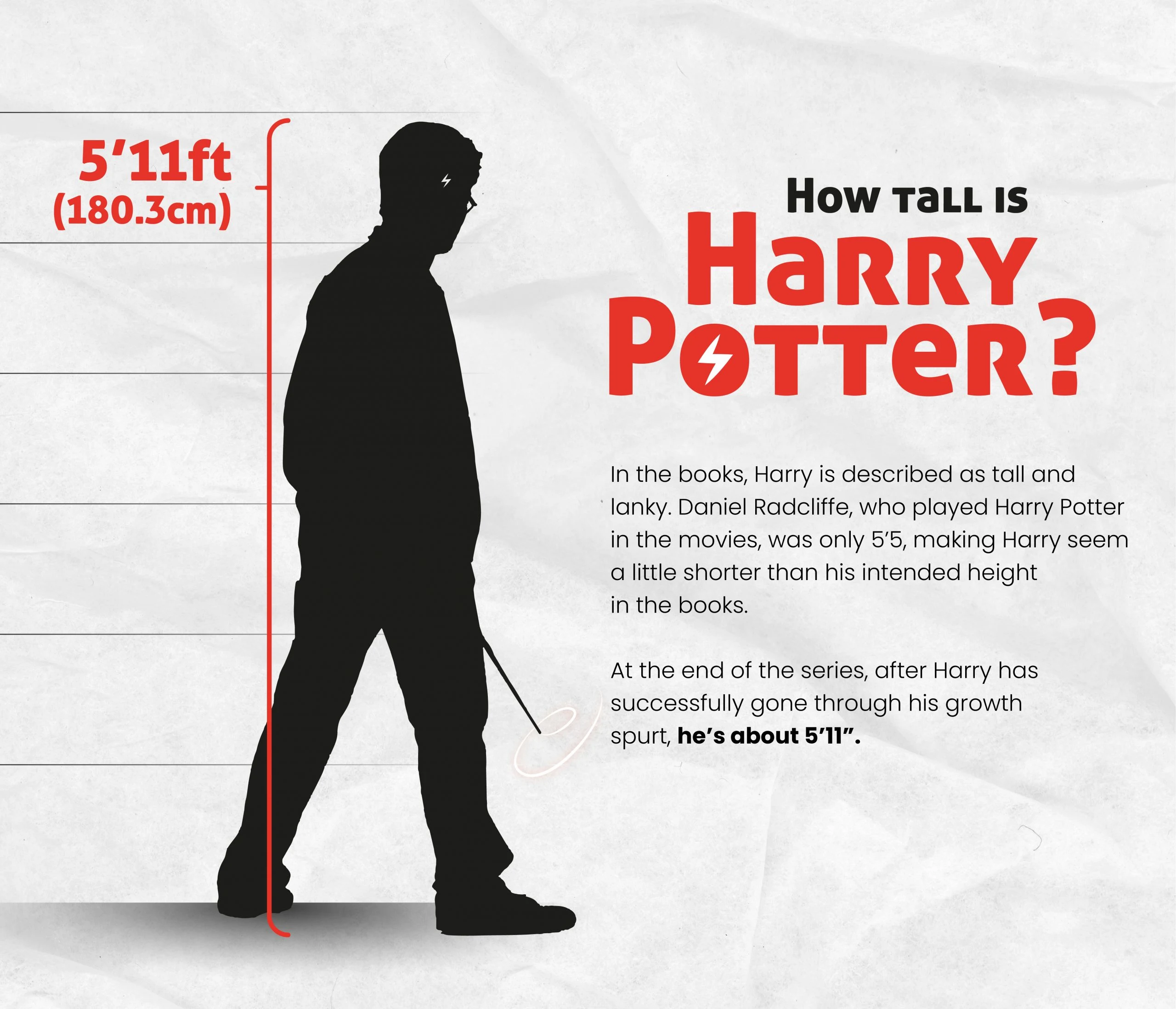How Tall is Harry Potter