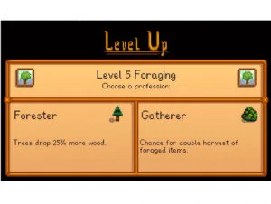Stardew Valley Forester or Gatherer at Level 5: Best Profession?