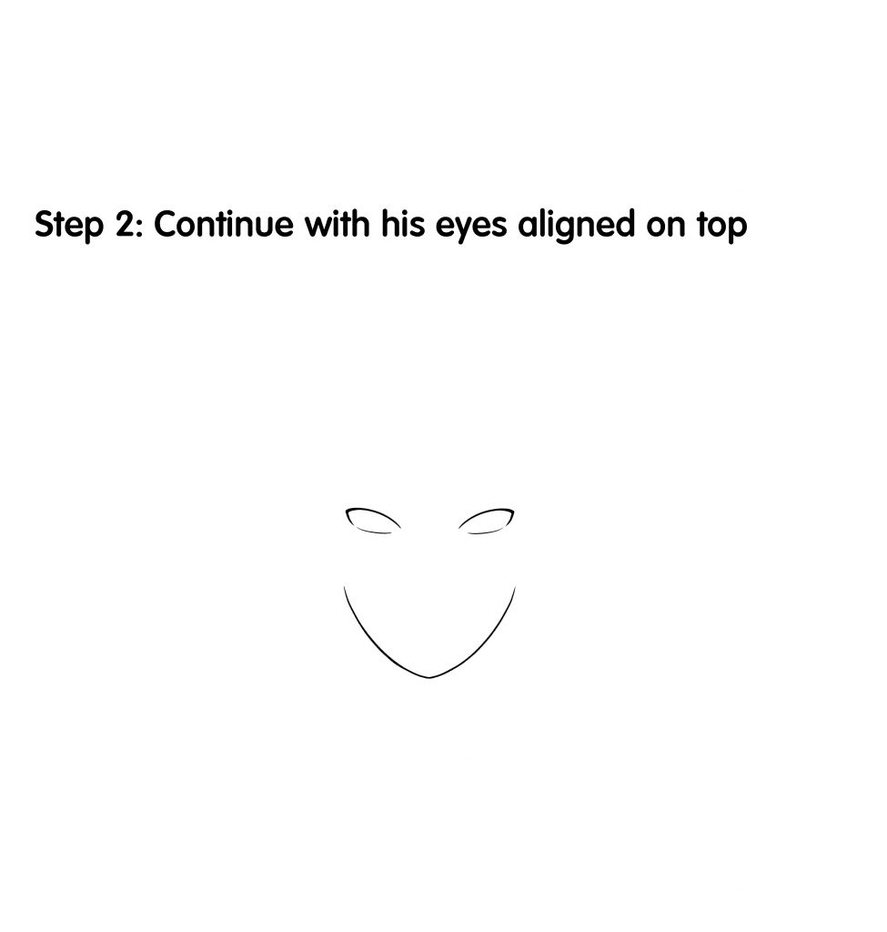 How To Draw Sasuke - Step 2