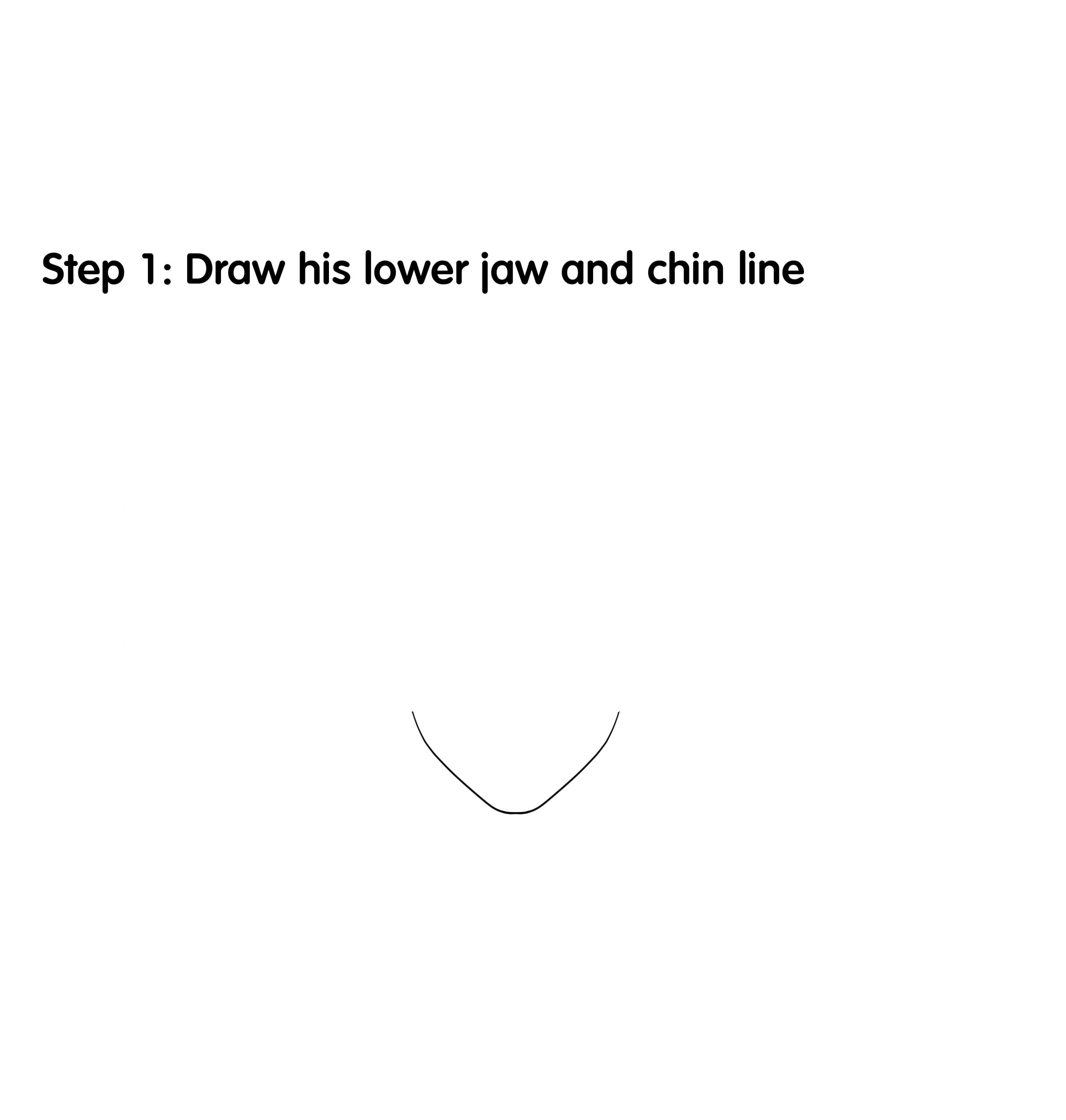 How to Draw Itachi Uchiha Step 1