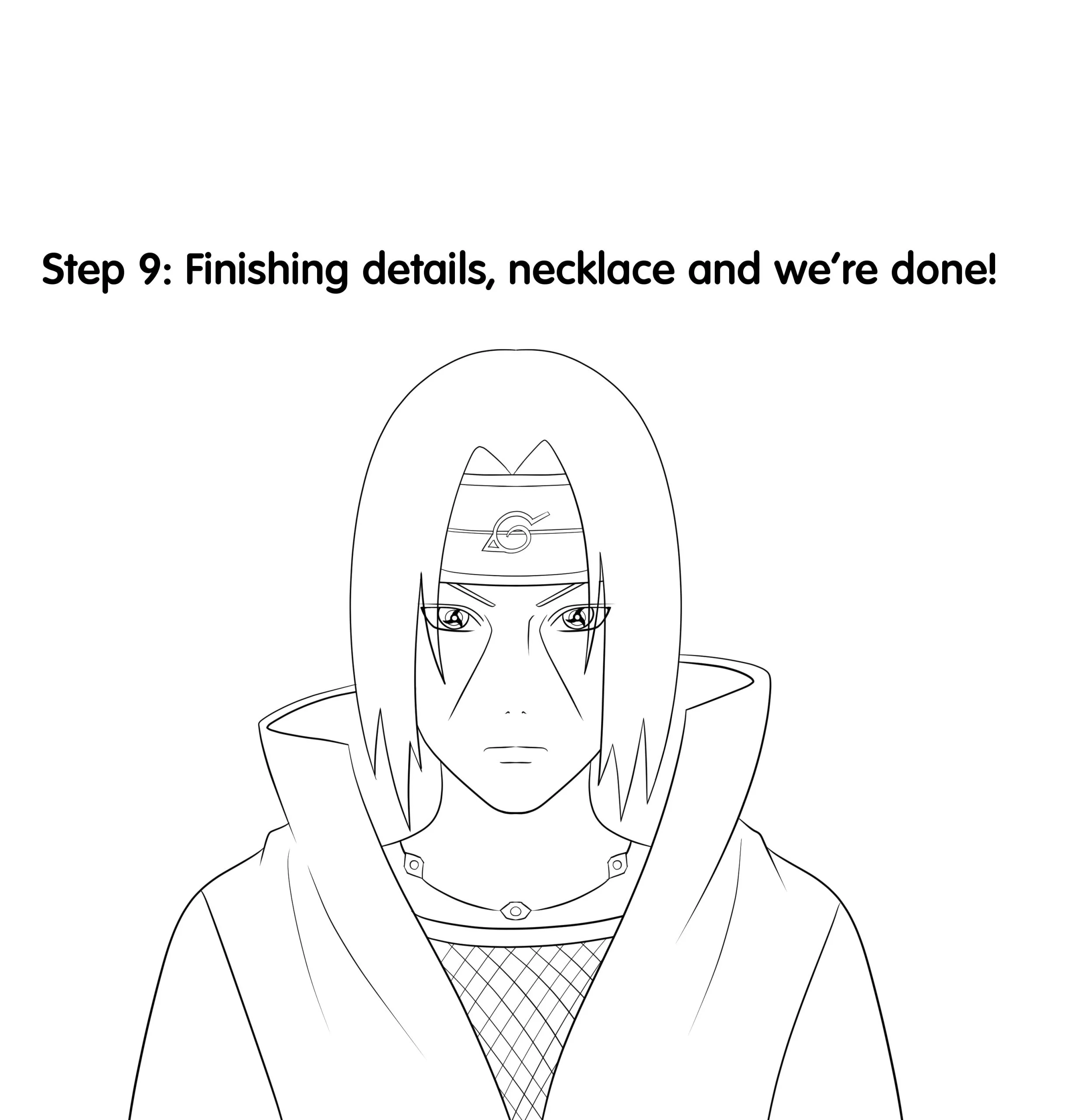 How to Draw Itachi - Easy Drawing Art