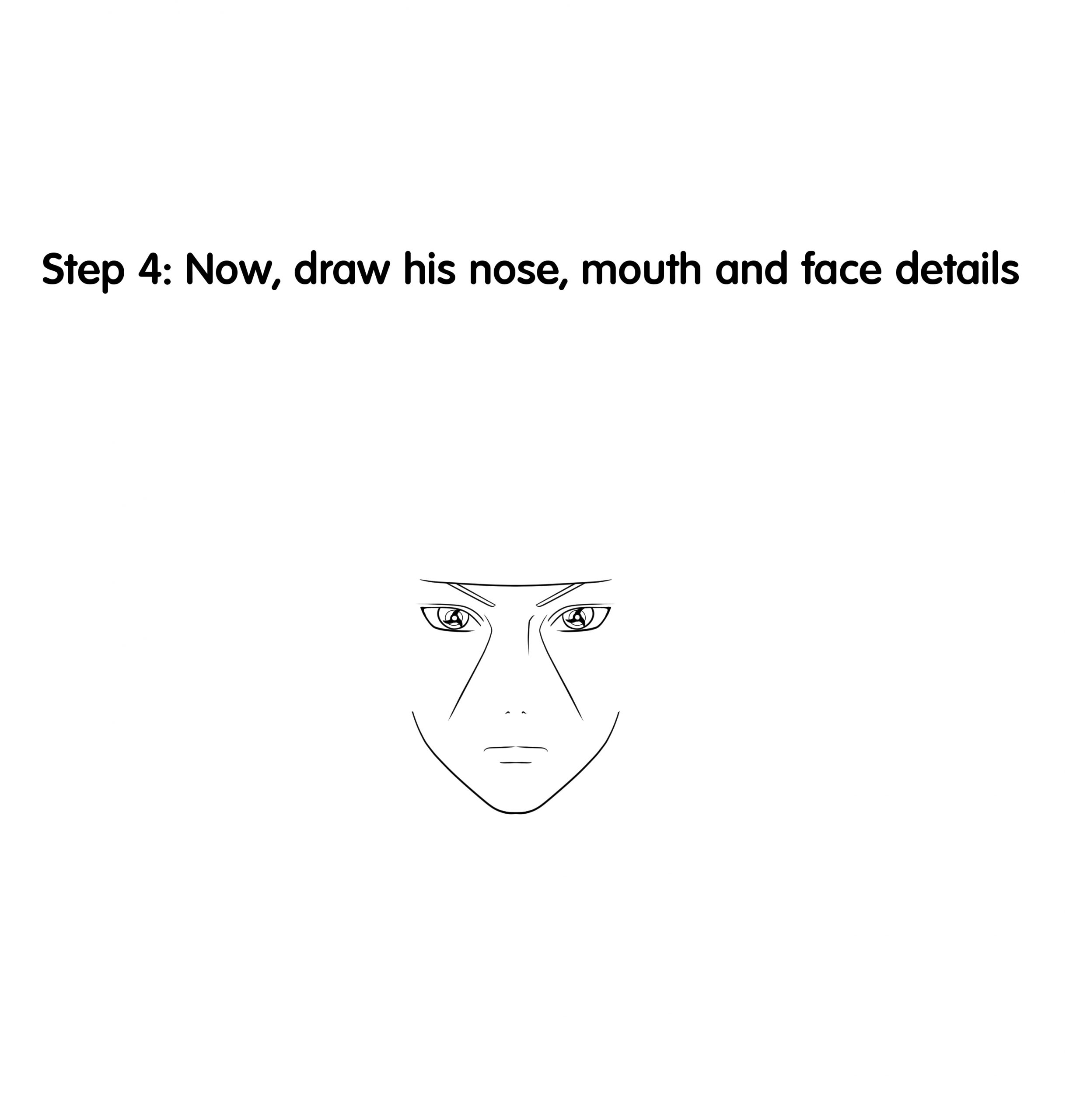 How to Draw Itachi Uchiha Step 4