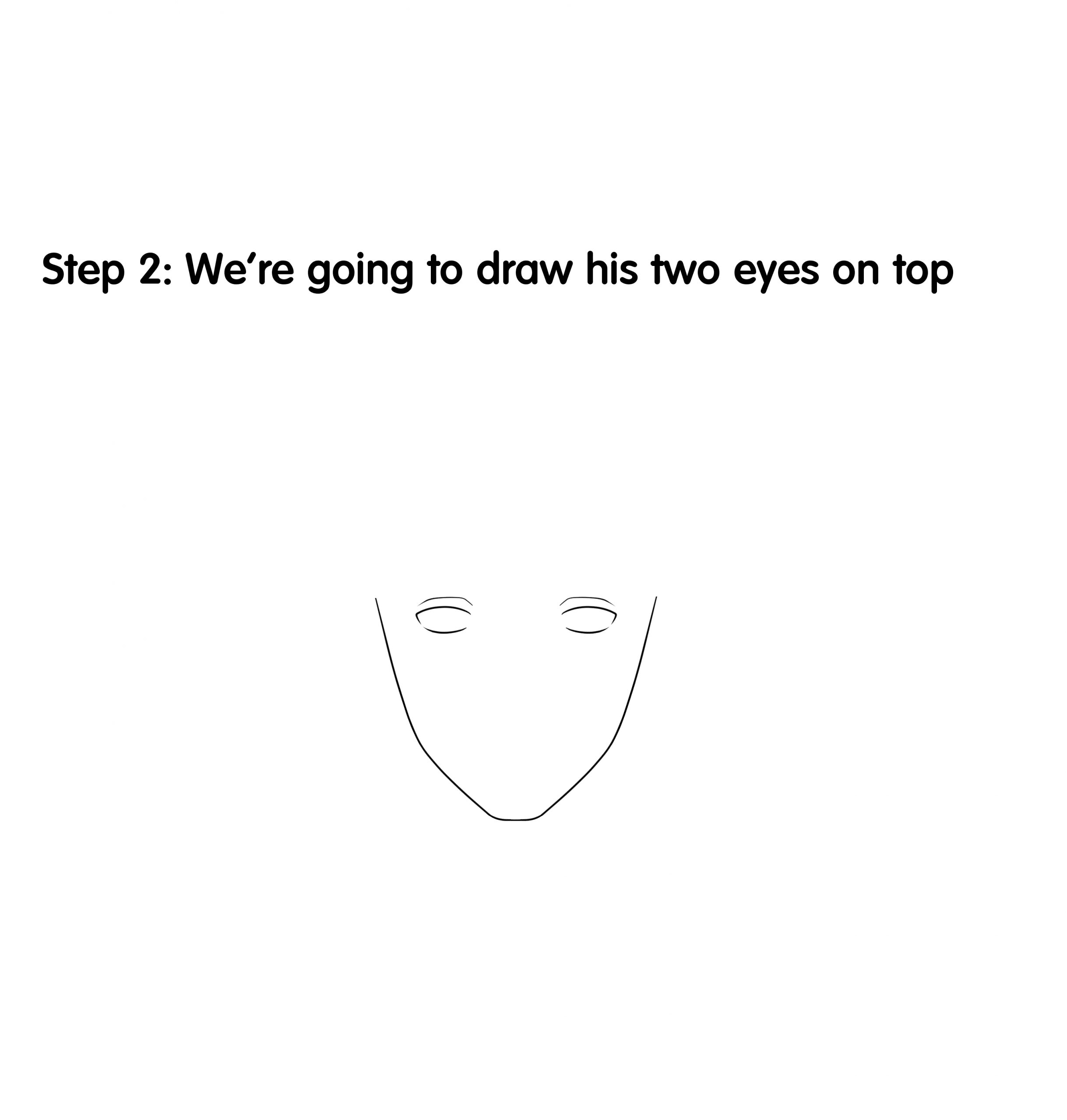How to Draw Kakashi Step 2