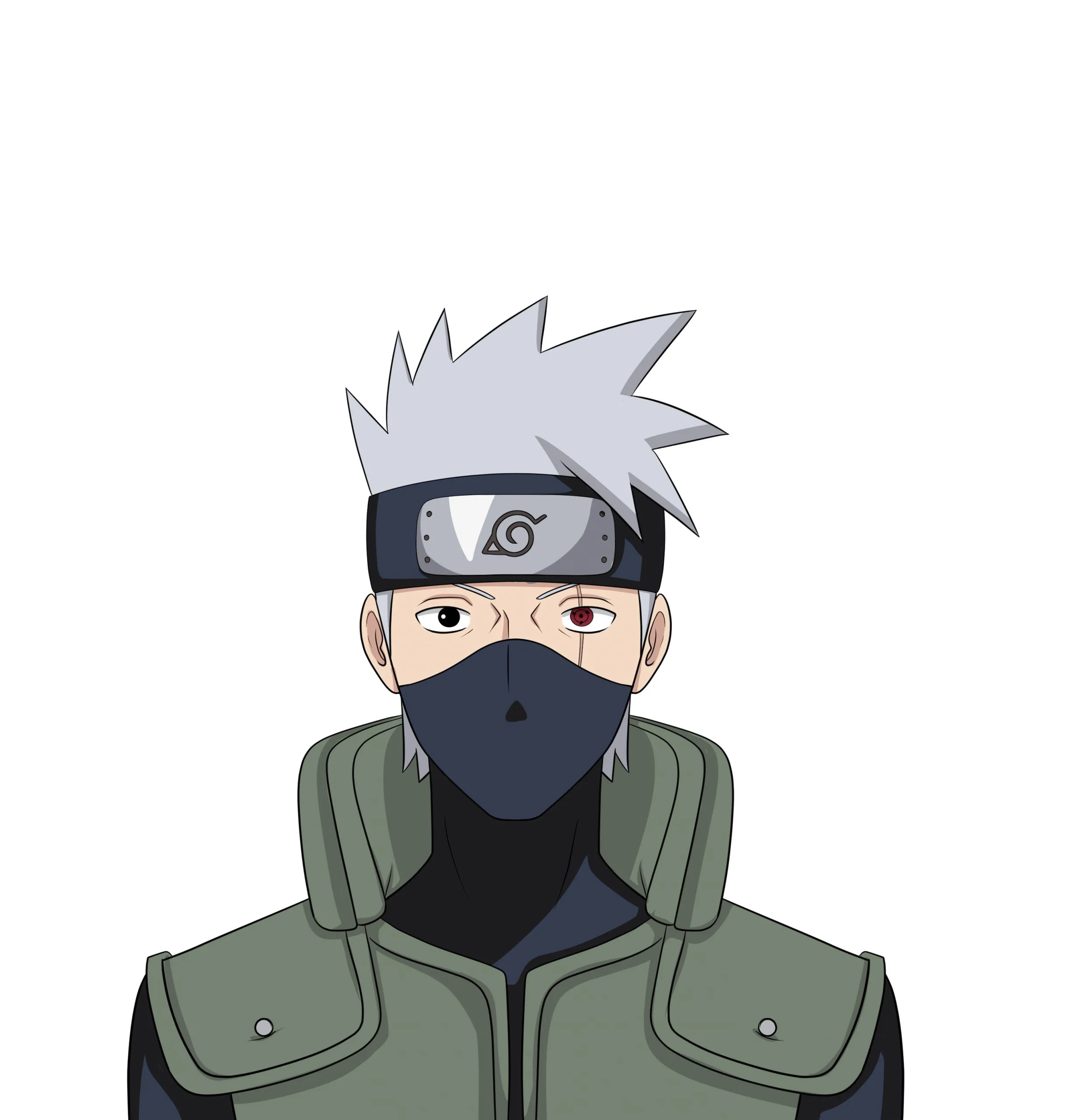 How to Draw Kakashi and Color Step 10