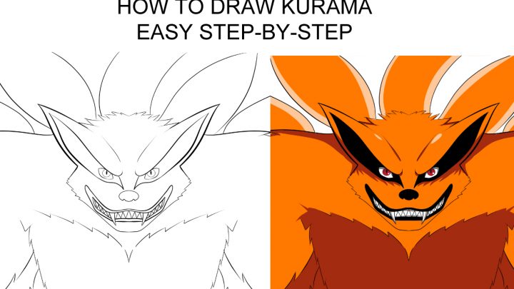How to Draw Kurama Easy Step-By-Step Tutorial