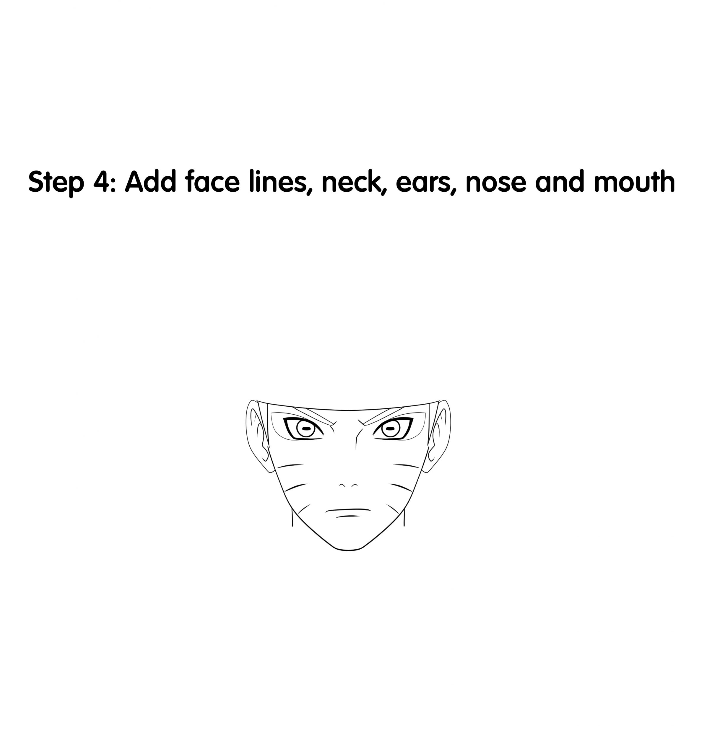 How to Draw Naruto Sage Mode Easy Step-by-Step Tutorial