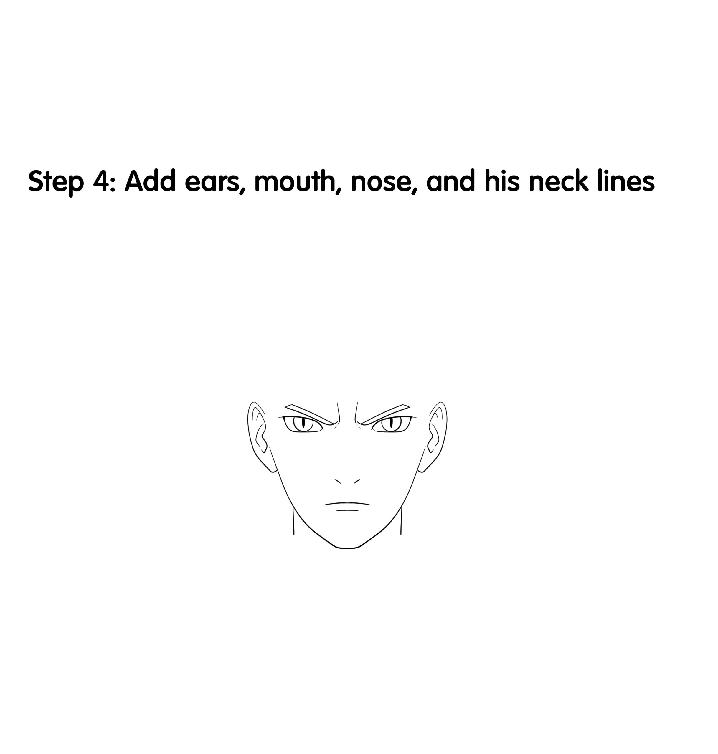 How to Draw Naruto in Baryon Mode Step 4