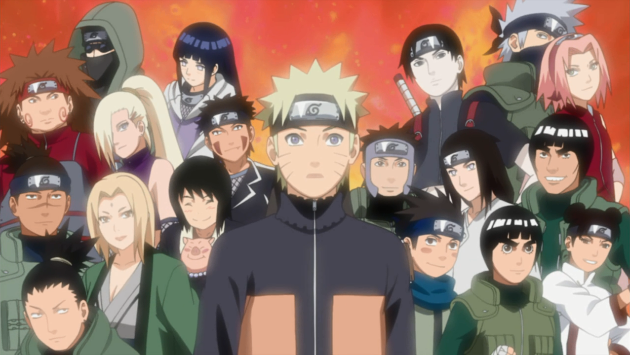Naruto And His Friends