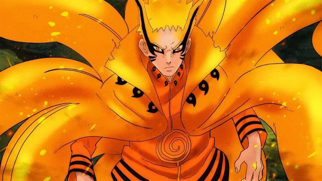 Naruto using Kurama's Chakra