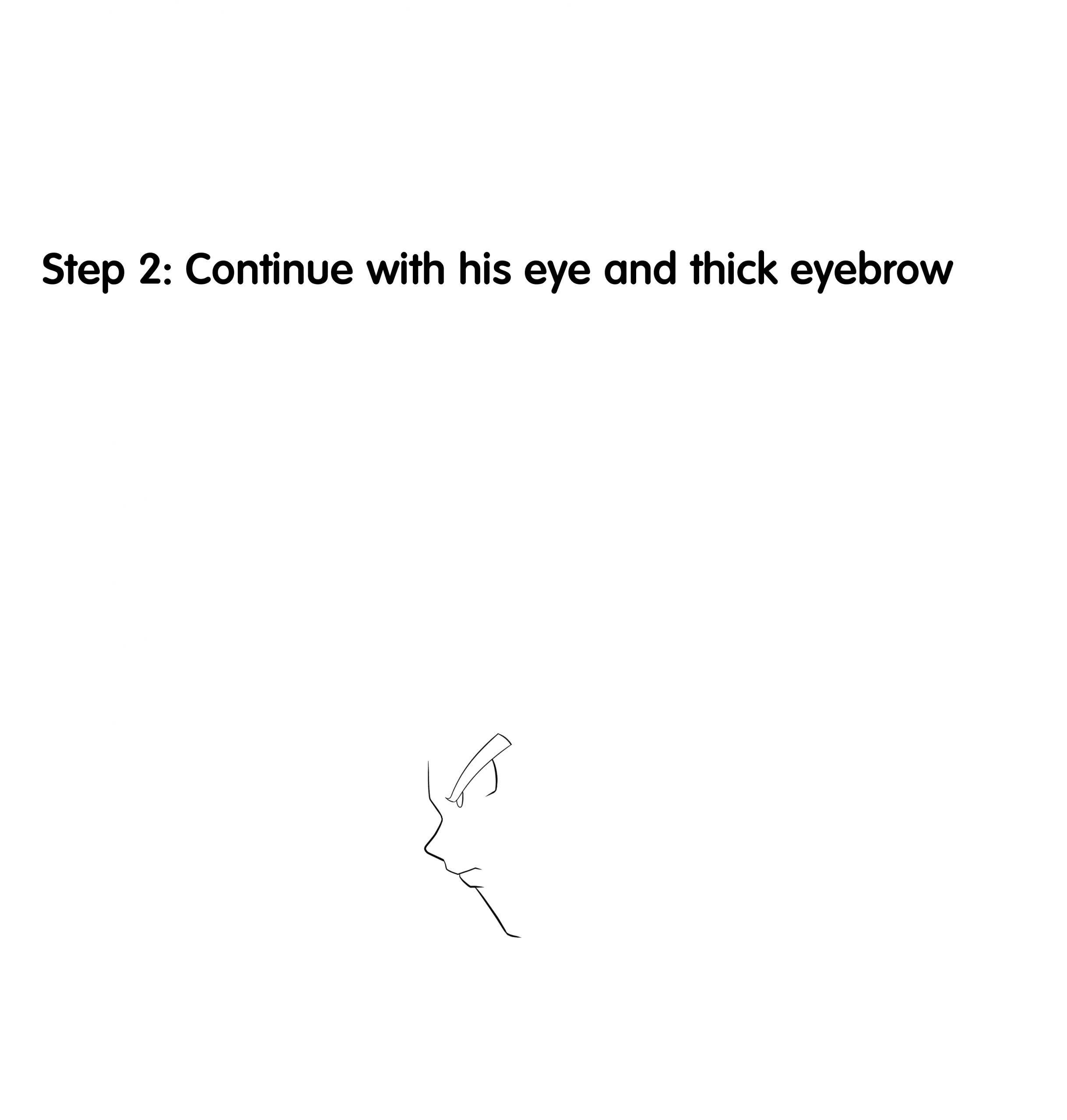 How to Draw Goku Step 2