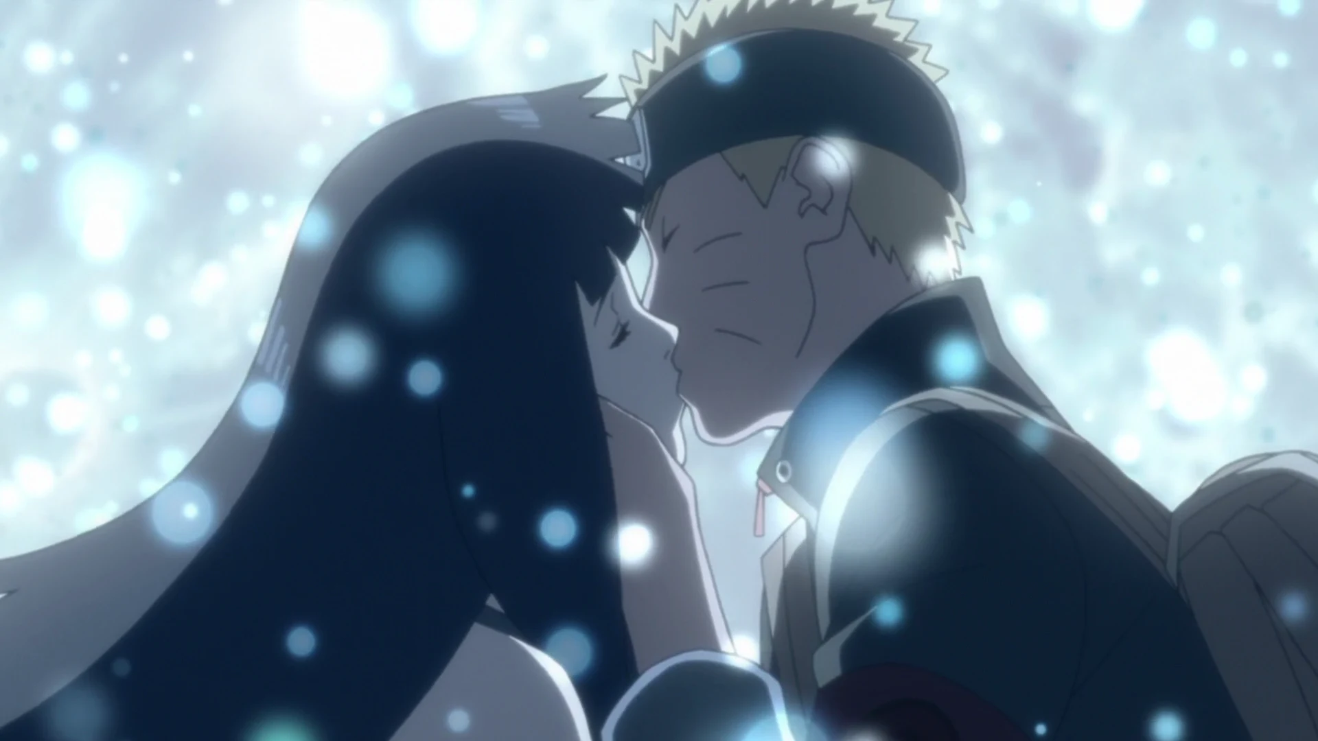 Naruto and Hinata kissing