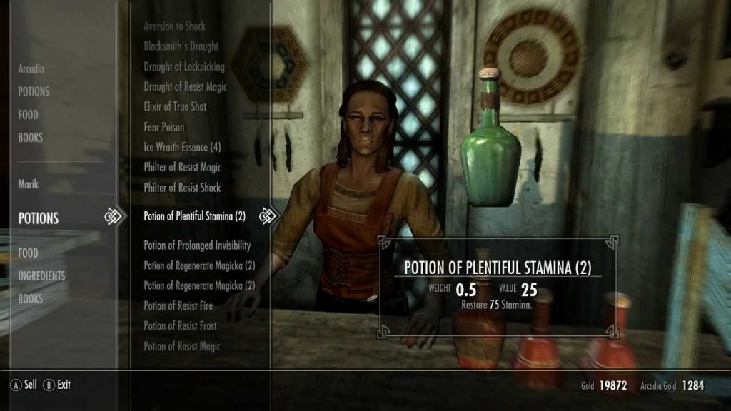 Skyrim Alchemy Merchant
