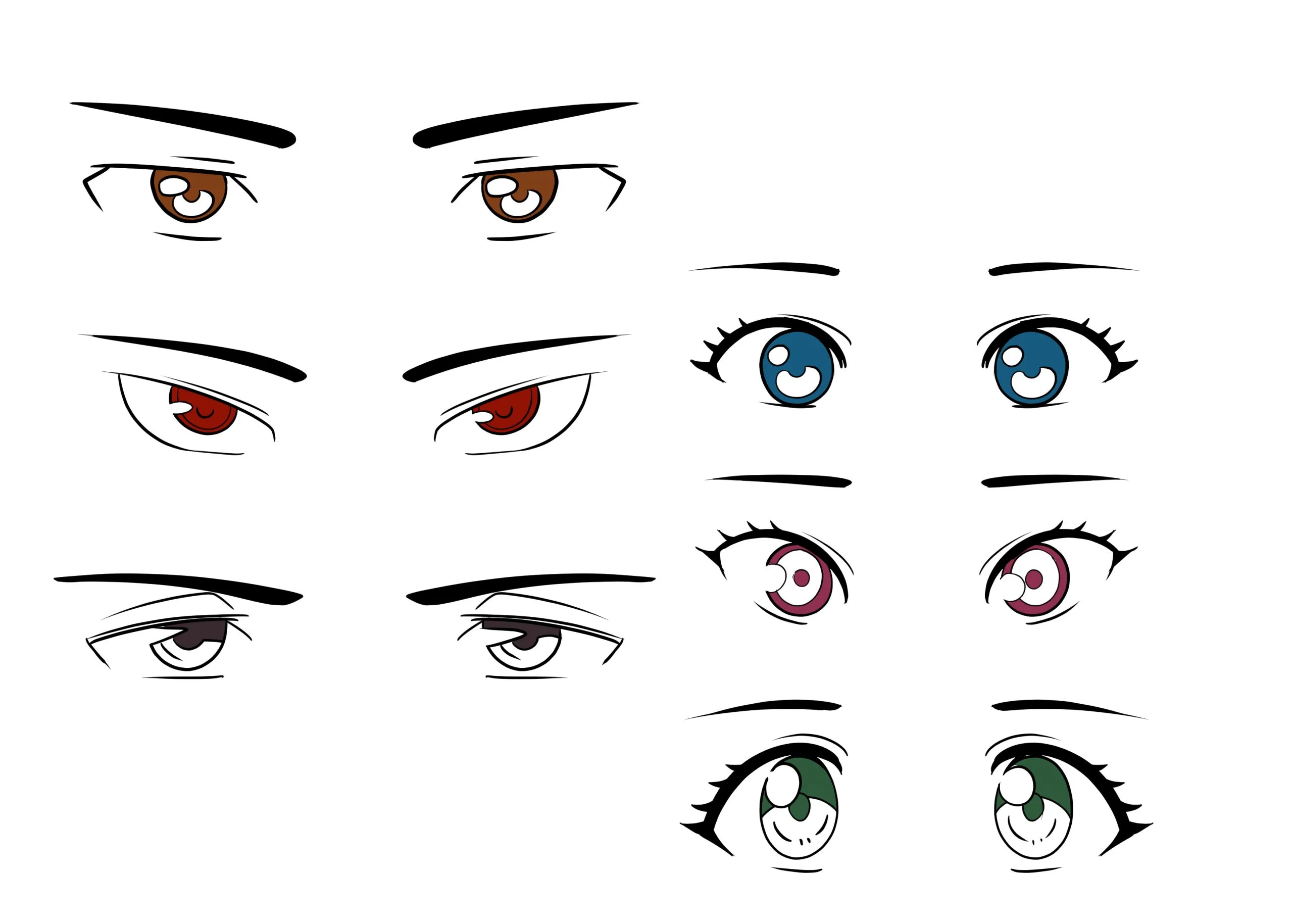 How to Draw Anime Eyes  StepbyStep Tutorial  Artlex