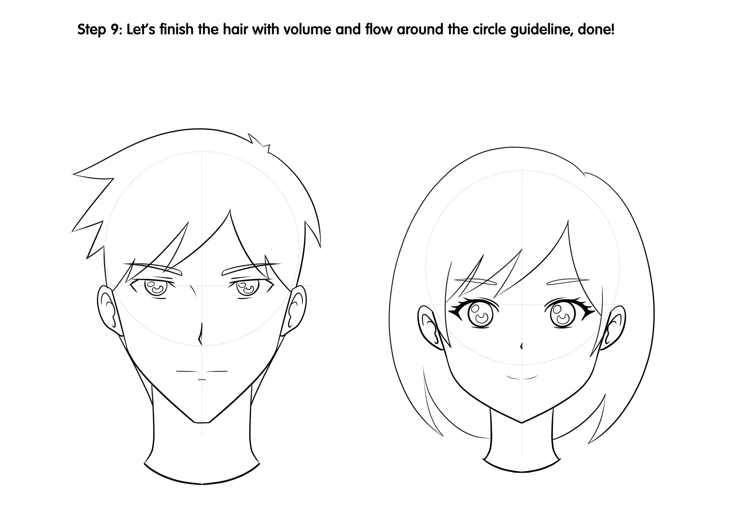 How To Draw Anime Faces Girl  Boy Drawing Guides  Video