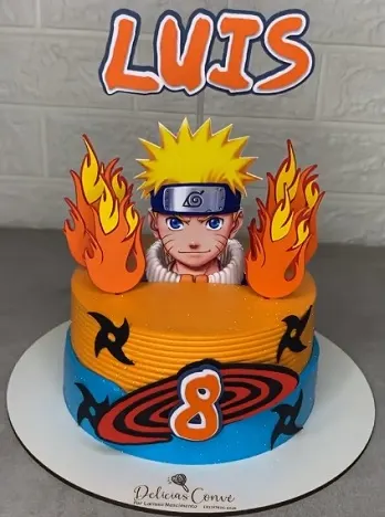 Amazing Naruto birthday cake for a young child