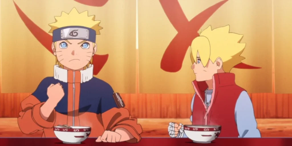 Boruto e Naruto mais novo