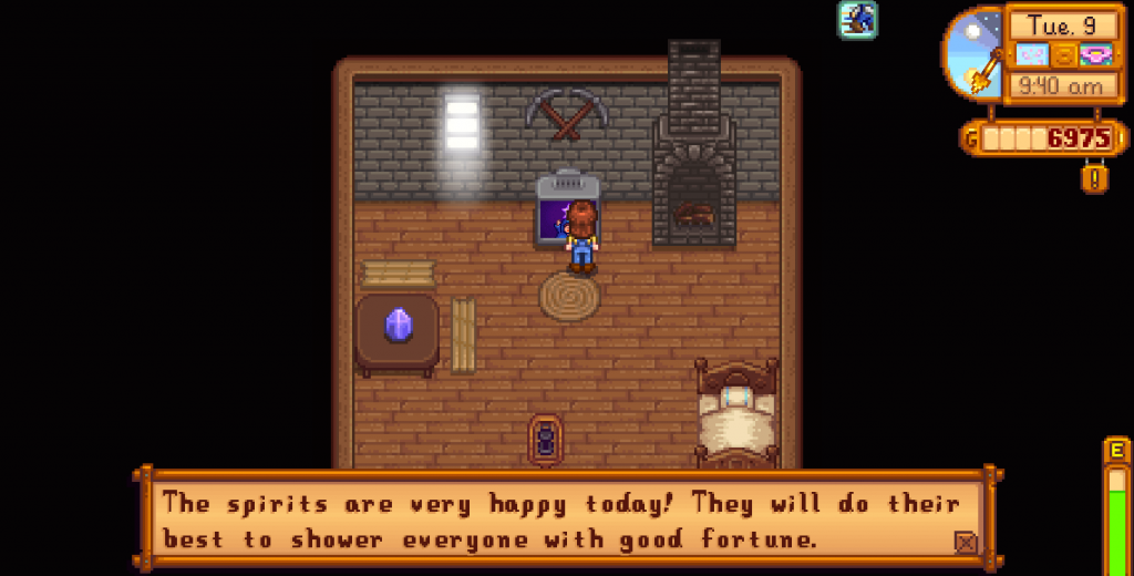Happy Spirits Mean High Daily Luck in Stardew Valley