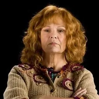 Molly Weasley, the mother of Ron, George, Fred, Percy, Ginny, and Charlie Weasley