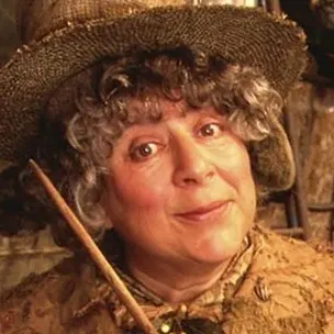 Pomona Sprout, professor of Herbology at Hogwarts and Head of Hufflepuff House