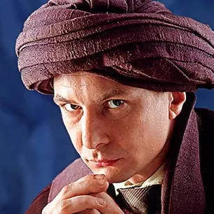 Quirinus Quirrell, the Defence Against the Dark Arts professor in Harry Potter's first year. Possessed by Lord Voldemort.