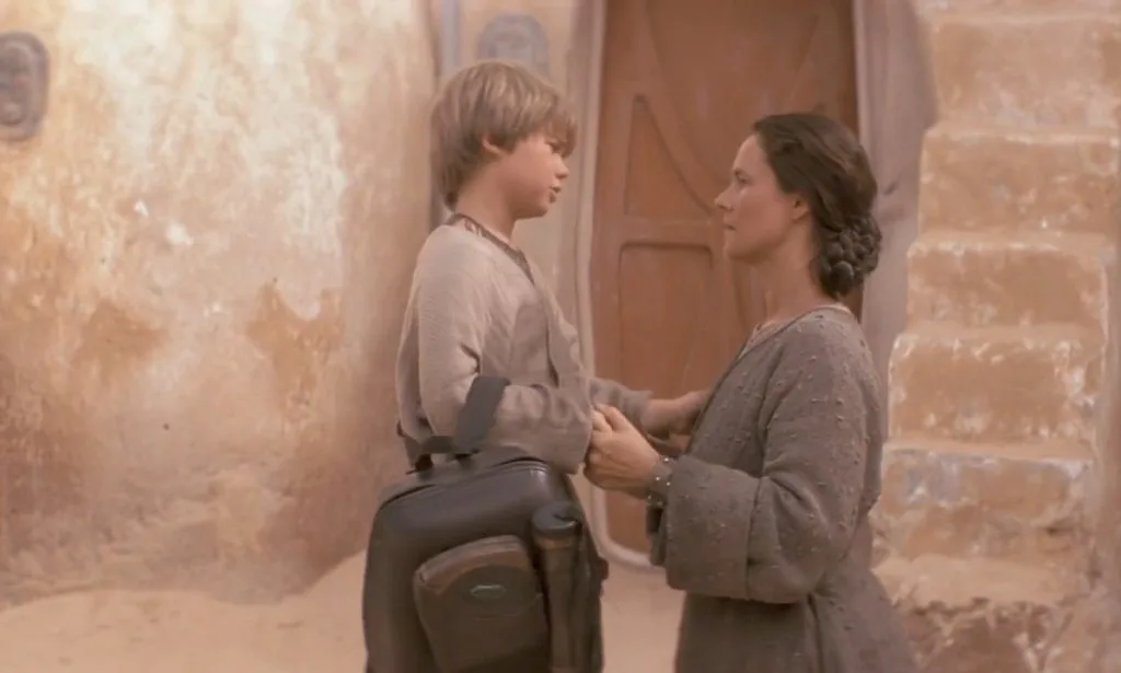 Anakin farewells his mother