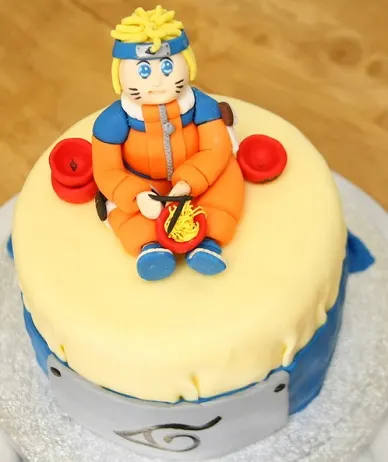 Cartoon style Naruto cake idea