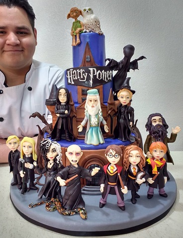 Harry Potter main characters cake