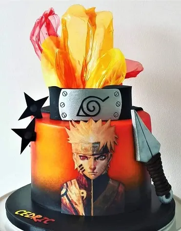 Incredible anime style cake design