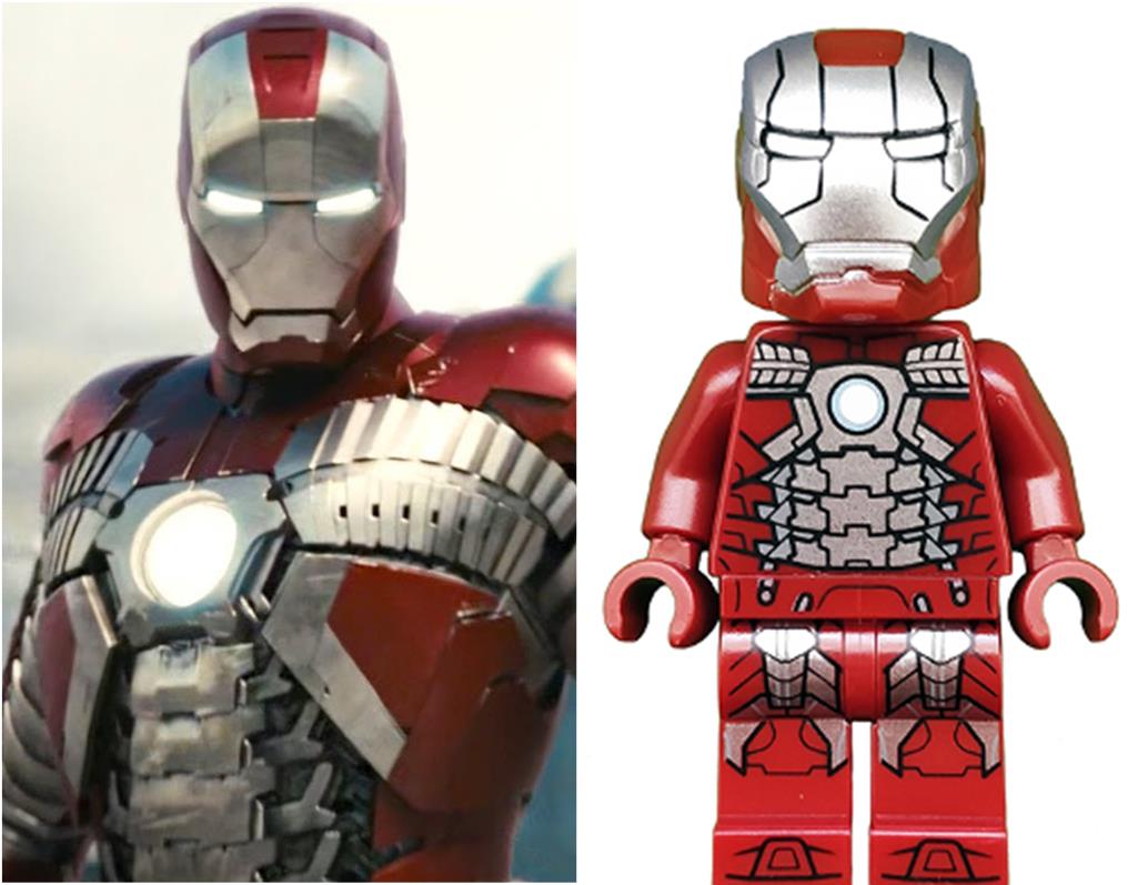 Mark V Iron Man LEGO Minifigure