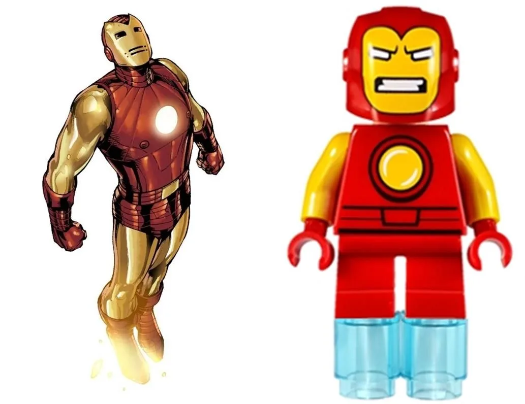 Short Legged Iron Man LEGO Minifigure