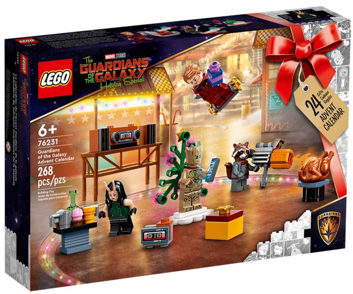 LEGO Marvel Guardians of the Galaxy calendar Box Front Cover