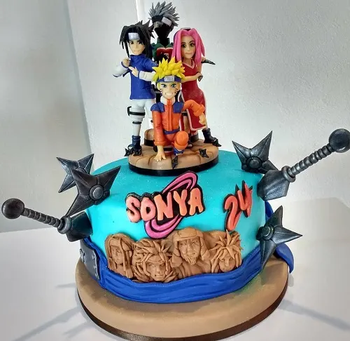 Naruto anime cake design