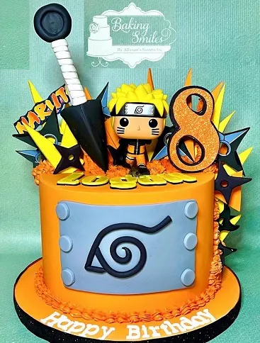 Naruto bobble head cake