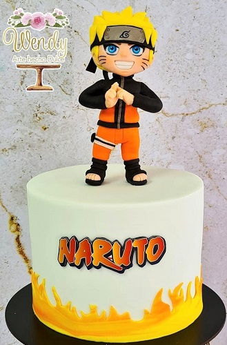 Simple Naruto birthday cake