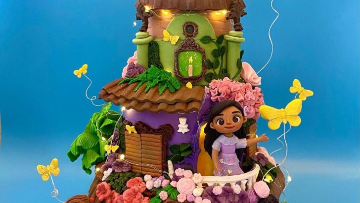 Encanto Cake with Mirabel, Isabela, luisa, and Dolores
