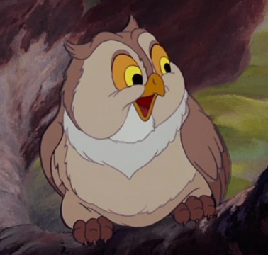 Friend Owl from the Bambi animated movie