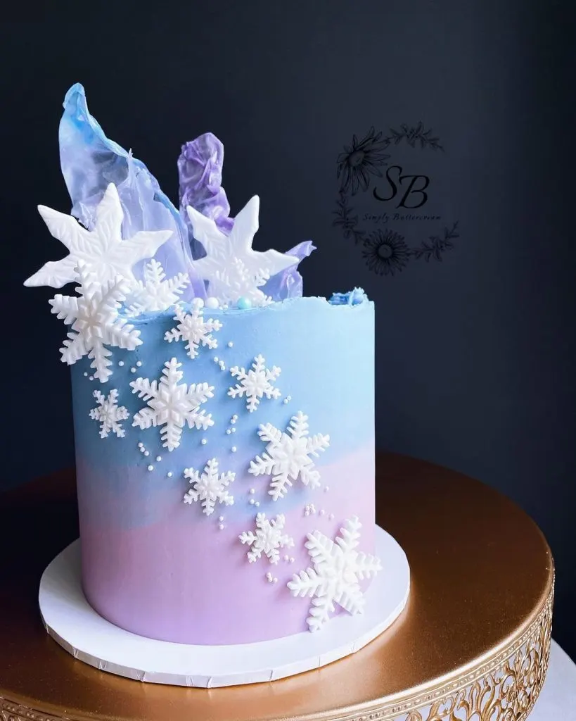 Easy Disney Frozen Cake - onecreativemommy.com