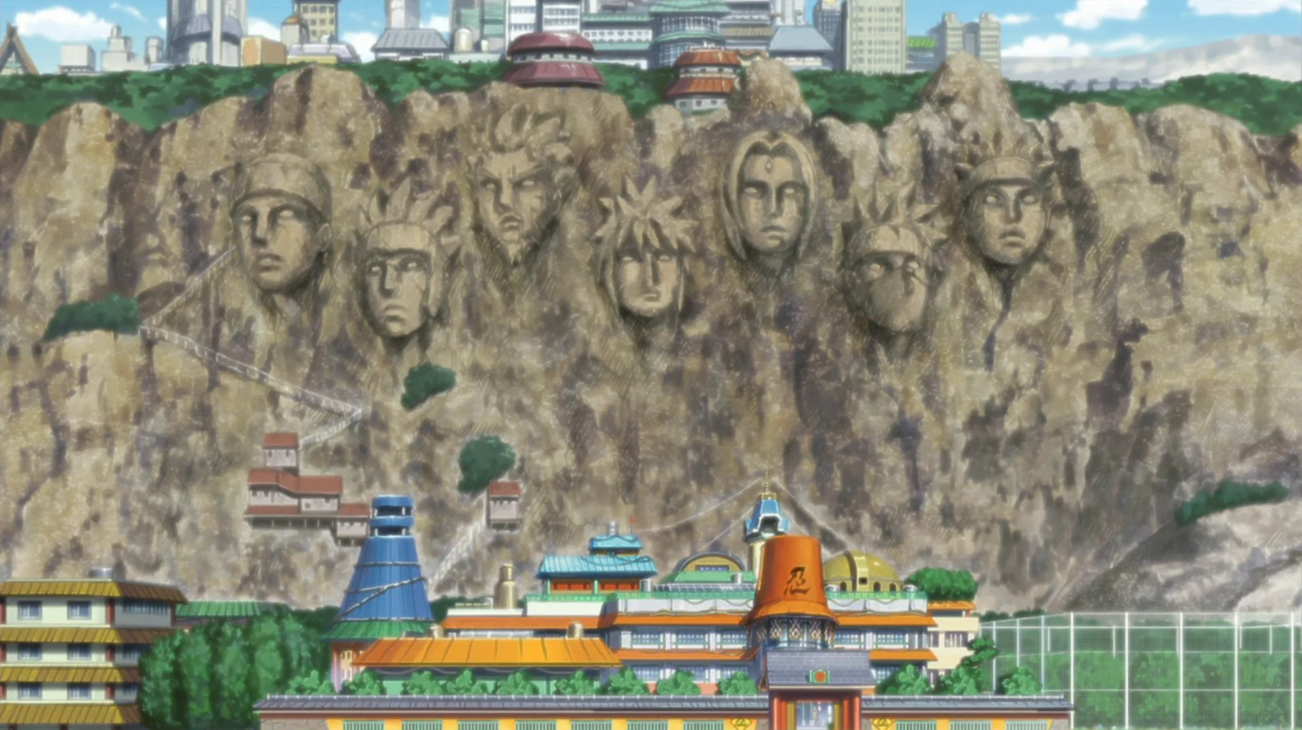 Hokage Rock in Naruto